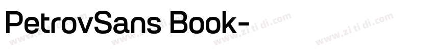 PetrovSans Book字体转换